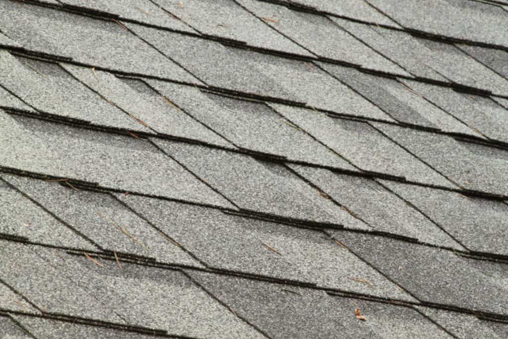 Detailed photo of shingle roofing