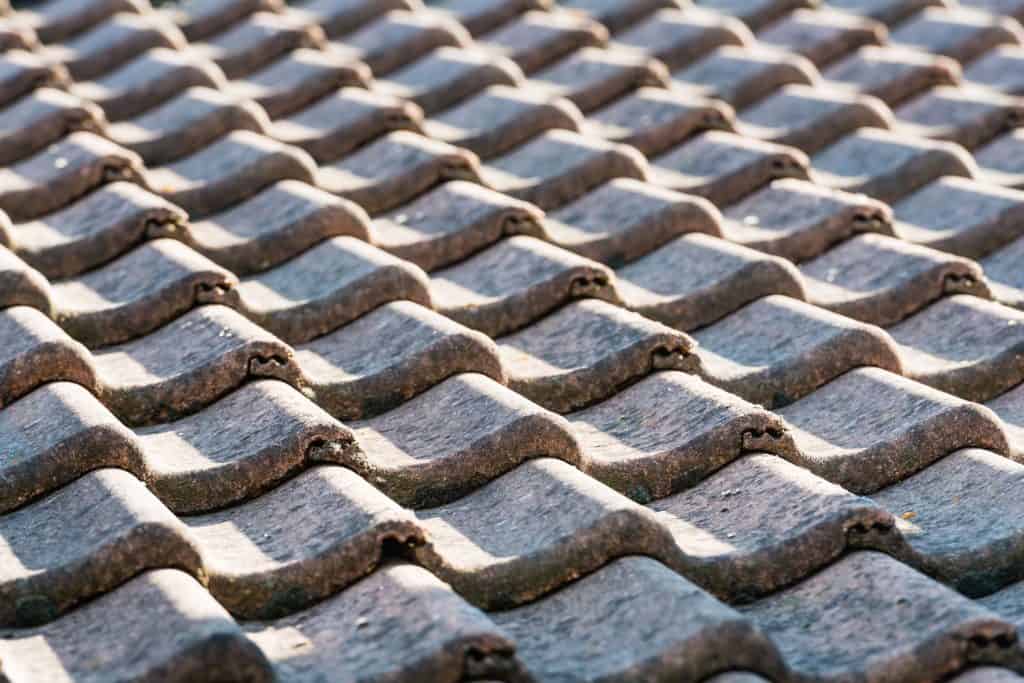 Concrete tile roofing for a luxurious mansion