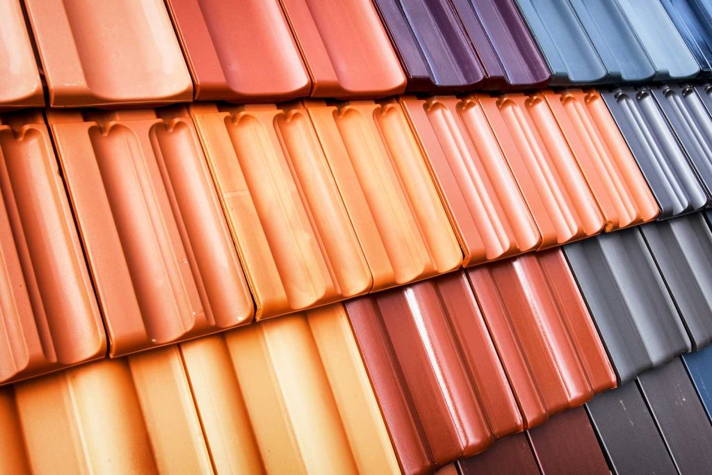 Different roof tile colors
