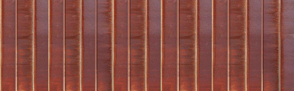 Up close photo of copper roofing