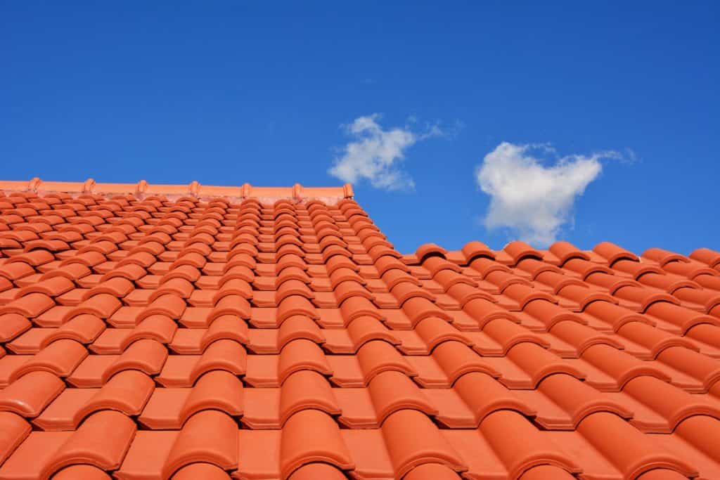 red roof texture tile with perfect setting of climate